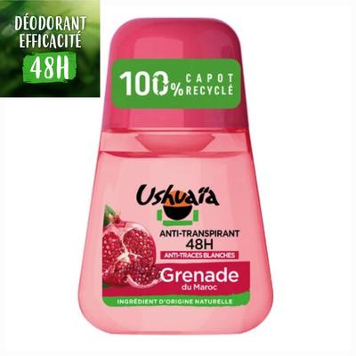 Deodorant roll-on organic organic cu rodie. Pielea ta rămâne moale și protejată timp de 48 de ore.