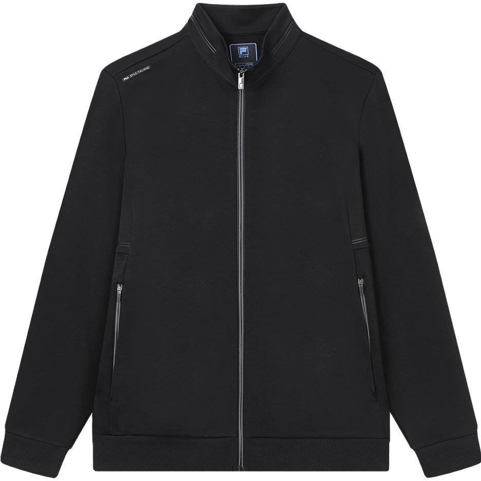 Fila Fashion Casual Knitted Long Sleeve Jacket Men Jacket Black F11M332501FBK