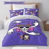 One Piece Logo Pattern Bedding Quilt Set Quilt Cover Pillowcase Home Birthday Gift(1 * Duvet Cover + 2 * Pillowcase, Without Core)