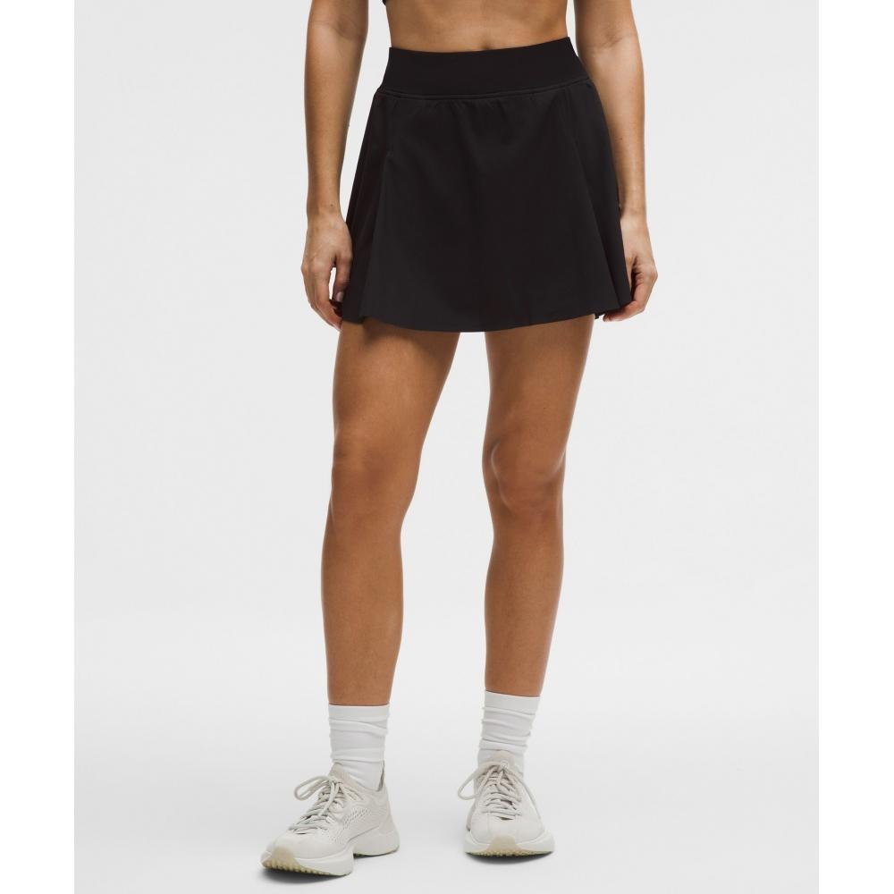 Lullulemon A-Line Side Pleated Tennis Skirt Blk