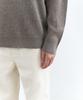 MUSINSA STANDARD [Victoria Wool] Minimal Ribbed Crew Neck Knit [Taupe]