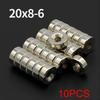 20x8-6mm Powerful with Holes Neodymium Magnet N35 NdfeB Permanent Magnetic Imanes Round Super Strong Fridge Magnets DIY