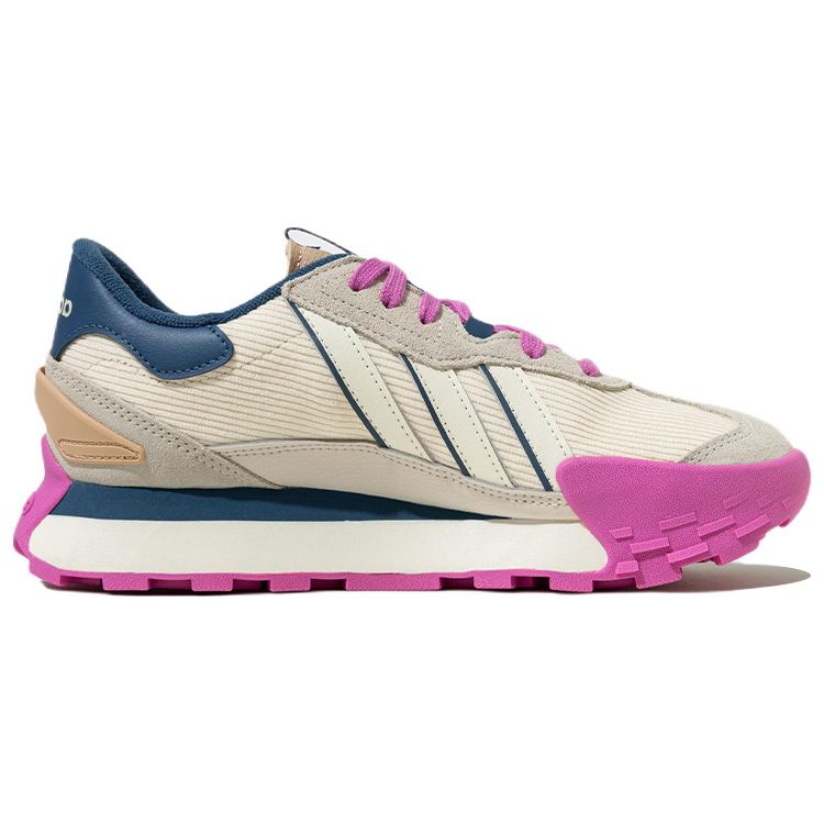 Adidas Neo Futro Mixr FM Sneakers Corduroy Comfortable Non-Slip Durable Lightweight Low-Top Sports Casual Shoes Unisex sneakers White Blue Pink HP9829
