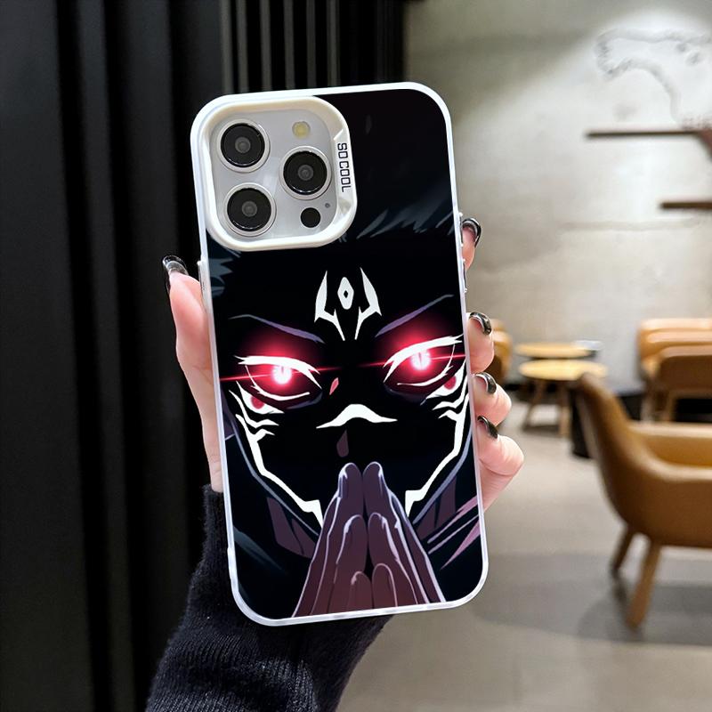 Anime Jujutsu Kaisen Satoru Gojo Beschichtetes Handyhülle Für iPhone 17 Air 16 e 15 14 13 12 11 Pro Max Plus Mini SE 2020 2022 Hülle