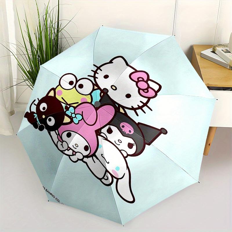 

Hello Kitty,Sanrio Characters Automatic opening and closing folding umbrella with 8 rib frame and compact travel design,perfect for all oc