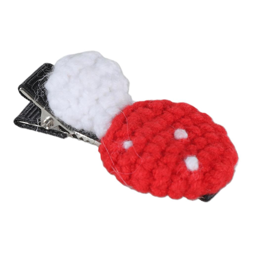Crochet Knitted Mushroom Hair Clips Sweet Cute Hair Barrettes Hairpin Decorations Hair Accessories Birthday Gifts