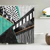 Waterproof Polyester Fabric 3D Bath Curtain Geometric Figure for Bathroom Curtain Shower Curtain Long 180*200cm
