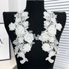 Mesh Embroidery Sew on Patches Handmade DIY Embroidery Cloth Stickers  Evening Gown