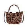 Wholesale Niche Leopard Print Bag Women's 2025 New Autumn and Winter Versatile Messenger Bag Suede Portable Bucket Bag