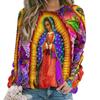 Virgin Mary Hoodies Our Lady of Guadalupe 3D Print Sweatshirts Women Y2k Hoodie Streetwear Oversized Pullovers