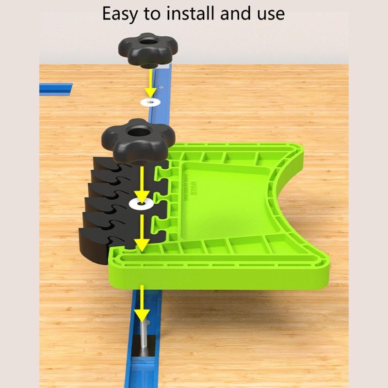 Featherboard Miter Gauge Slot Suitable For Woodworking Tool Offering Superior Kickbacks Prevention Vibration Absorption
