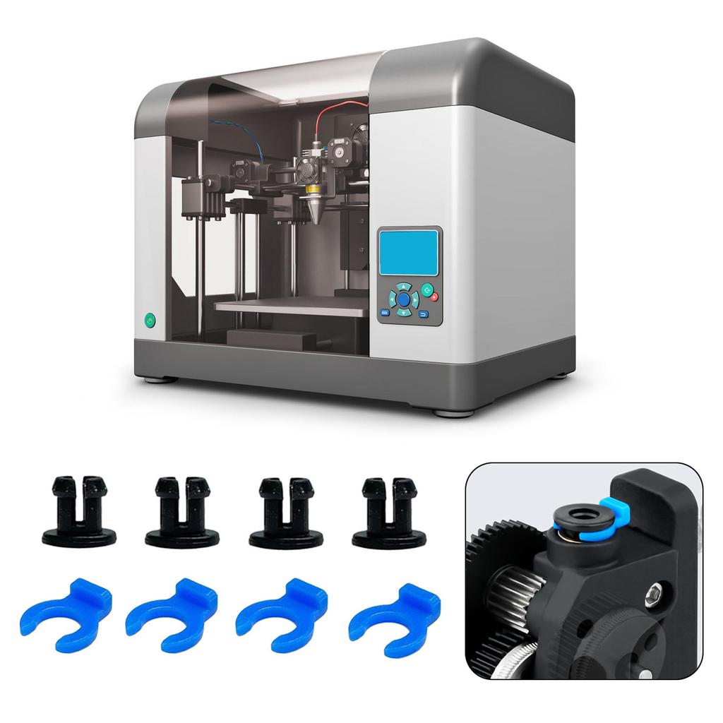 4 paar PTFE Bowden Rohr Armaturen 4mm Pneumatische Klaue Schnalle Anschlüsse für 3D Drucker Zubehör