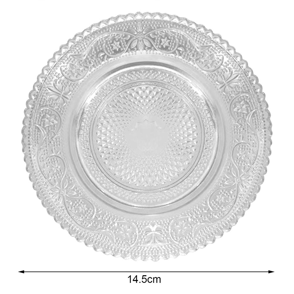 

Стеклянные десертные тарелки, моющиеся, многоразовые, десертные тарелки для закусок в ресторане