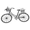 Außenwandkunst Eisen Fahrrad Wanddekor 11,81 X 8,15 Zoll Fahrrad Metallwandkunst Schwarz Pulverbeschichtet Fahrradform Dekor Büro