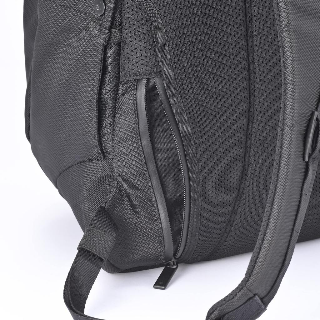 Ace Gene Business Backpack, A4 Size Compatible, Water-Resistant, Fits 15.6-inch Laptops, Air Mesh Backing, Rugmaster No. 67812, Men's, Black,