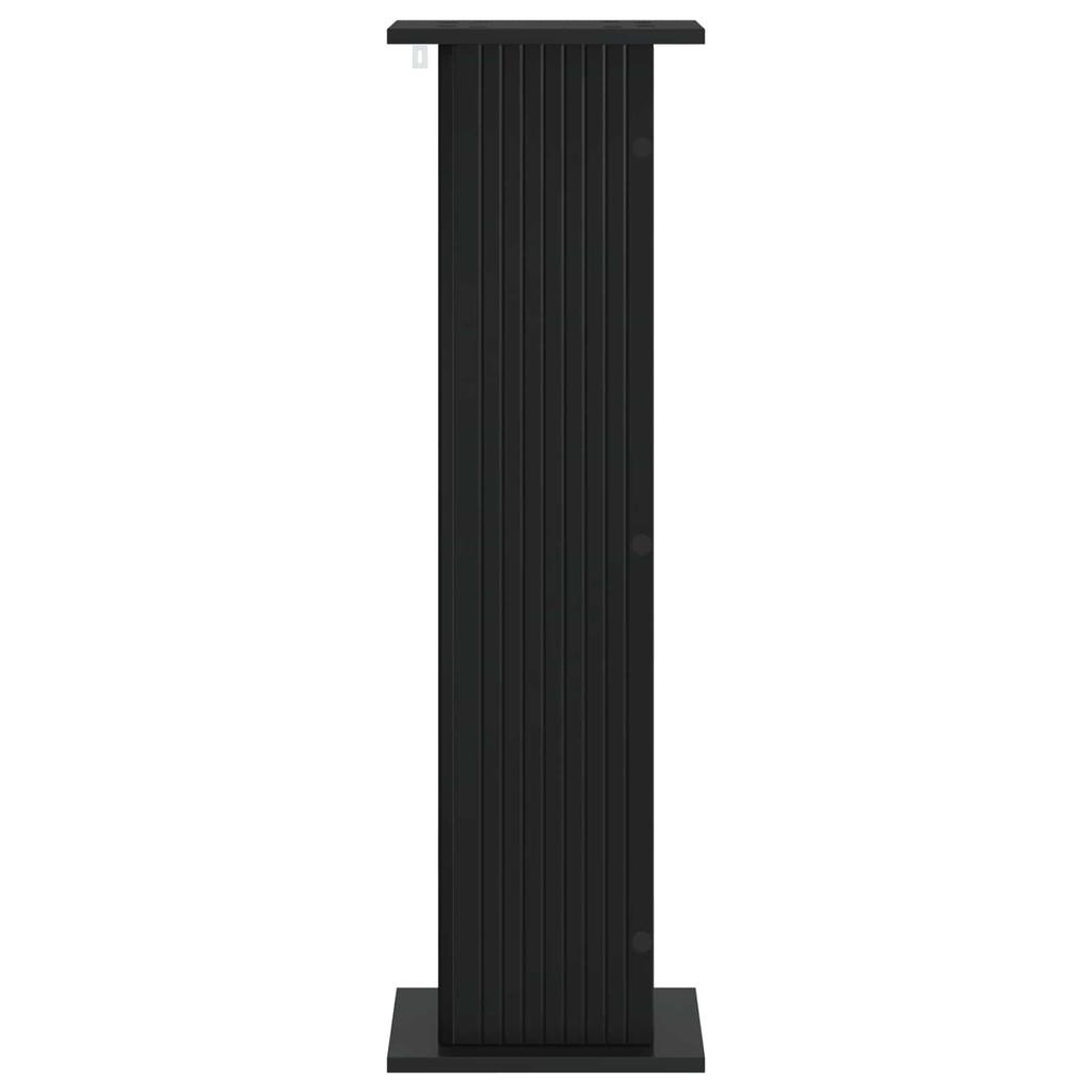 Plant Stand 2 Pcs Black 30.5 X 30 X 100.5 Cm