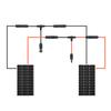 Solar Panel T Branch Connectors 30A 1000V Dual Photovoltaic Wire Splitter 6mm2 Extension Cable Pair for Energy Systems