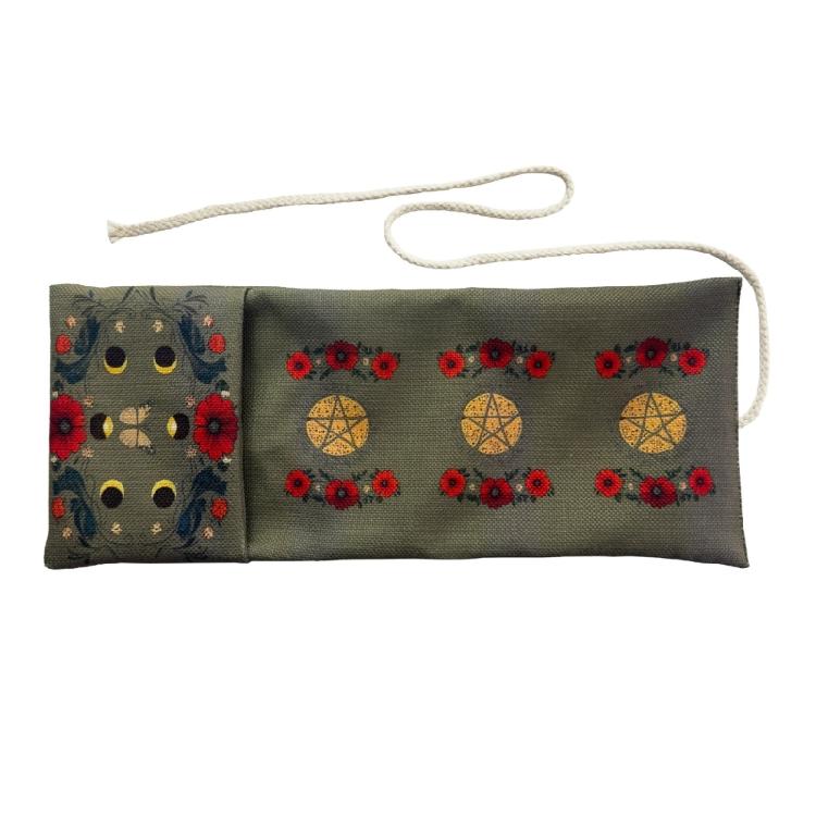 

Linen Fabric Tarot Accessories Storage Bag Storage Pouch with Spacious Interior For Travel And Home Use 1