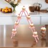 Iron Art Figure Display Stand Pink/white Ferris Wheel Designed Cake Rack  Wedding