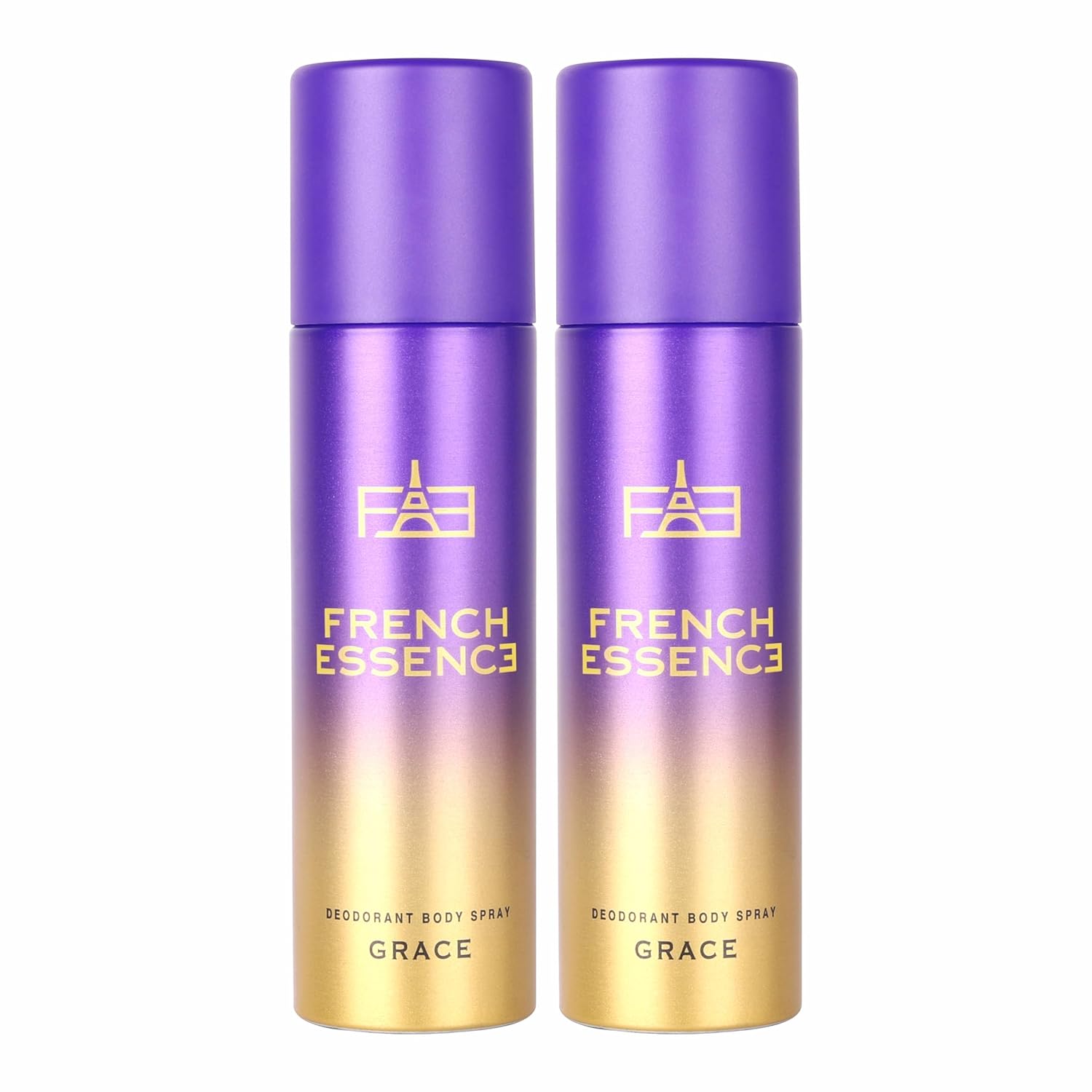 

French Essence Grace Deodorant Body Spray Combo For Women Pack Of 2 X 150ml - 5.07 Fl.oz. Each M чистий