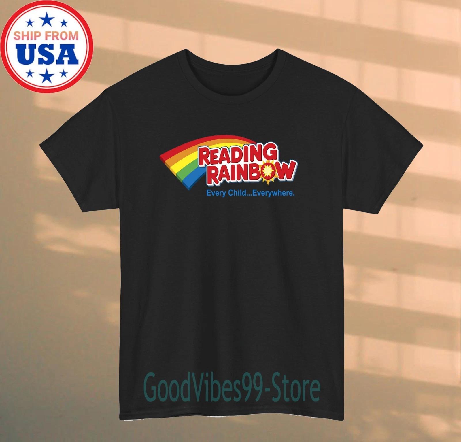 Reading Rainbow Tv Show Men s Black Size S-5XL 3XL