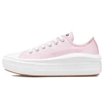 Chuck Taylor All Star Move Chaussures en toile basses confortables et polyvalentes pour femme Rose et Blanc