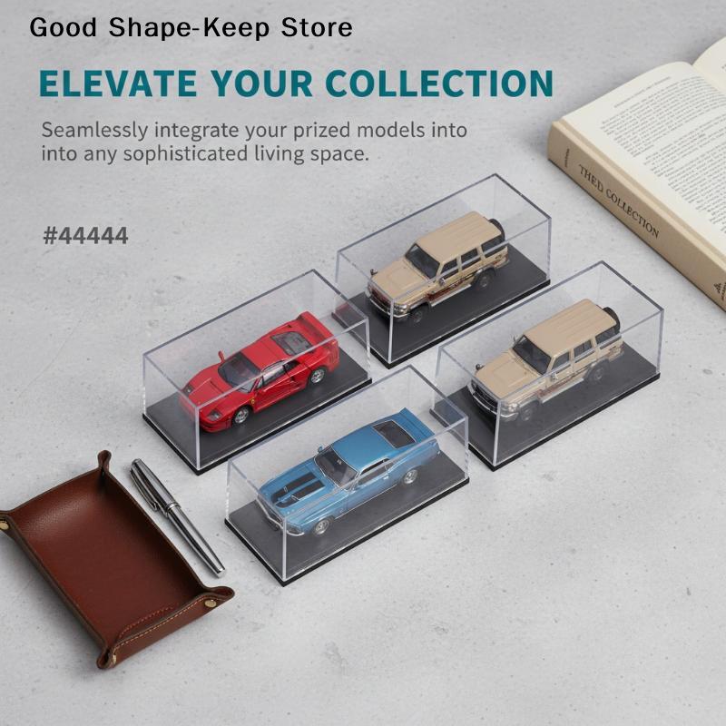 daily1/5Pcs Acrylic Dust-Proof Showcase & Storage Organizer Box For MiniGT 1/64 Diecast Model Car Display Case With Cover