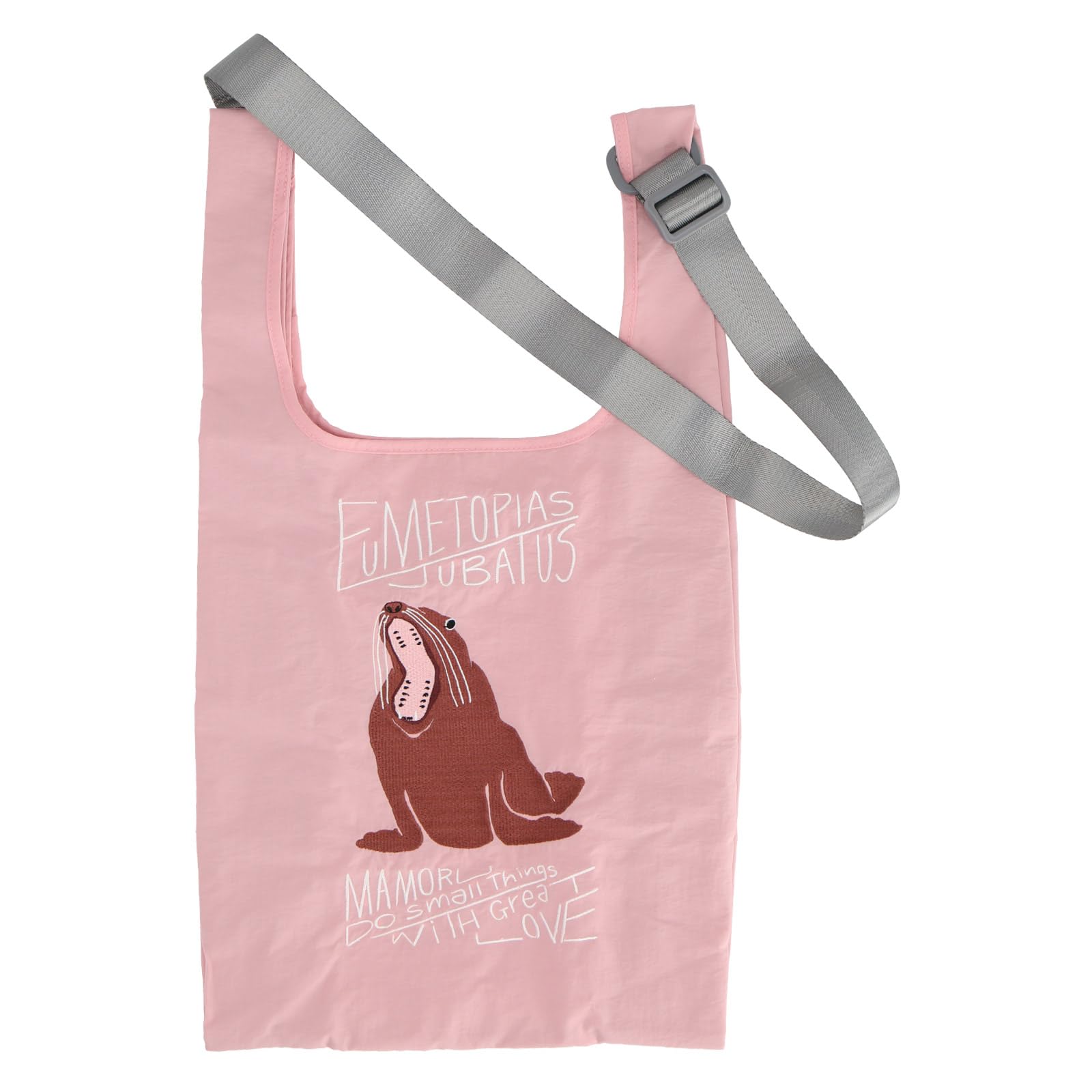 

Bag Mamoru Bag 11003804 Endangered Animal Pattern 11003804E Sea Lion 30cm wide x 56cm long x 12cm deep Handle 20cm [Catocore] Women s Pink Approx.