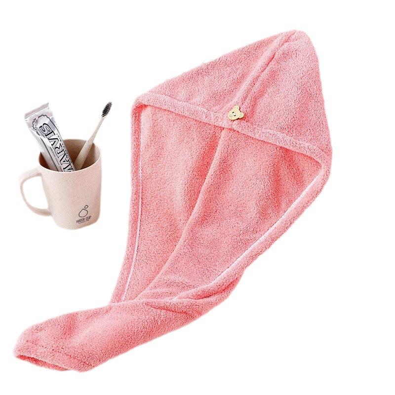 Dry Hair Cap Water-absorbing Bag Headscarf Thickened Triangular Cap Shower Cap Coral Fleece Quick-drying Towel