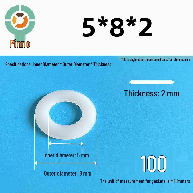 Thickened Nylon Plastic Flat Washer: Hard Plastic Gasket M2-M16