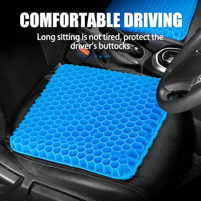 Summer Car Seat Cushion Breathable Honeycomb Gel Pad Decompression for Back Tailbone Pain Office Wheelchair Use