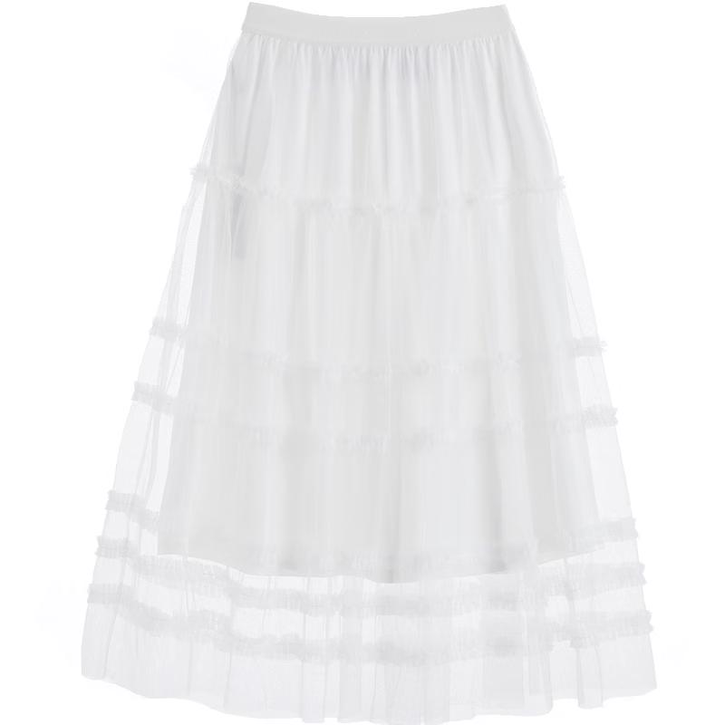 BETU Women s Summer Mesh A-Line Skirt S