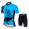 Summer Short Sleeve Cycling Suit Strap Set Mountain Bike Suit Breathable Quick Dry Cycling Sportswear 2026