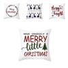Lebhafter Cartoon Weihnachts-Kissenbezug Ideal für Heim-Sofa-Dekor mit Weihnachtsbaum