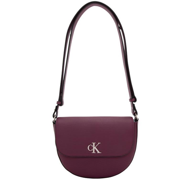 New CALVIN KLEIN Synthetic Material Shoulder Bag Medium Size Women's Onion Purple DH3464-515