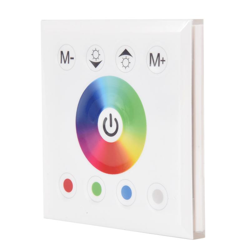 AD23-DC12V-24V RGB / RGBW Wall Mounted Touch Panel Controller Glass Panel Dimmer Switch Controller For LED Strips Lamp
