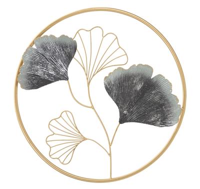 Wall Iron Panel Flower Simple Cm Ø 45.5X3.5