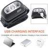 The Front Light USB Powerful LED Charging Sensing Headlights Night Outdoor Camping Hand -painted Flashlight Fishing Work Lamp