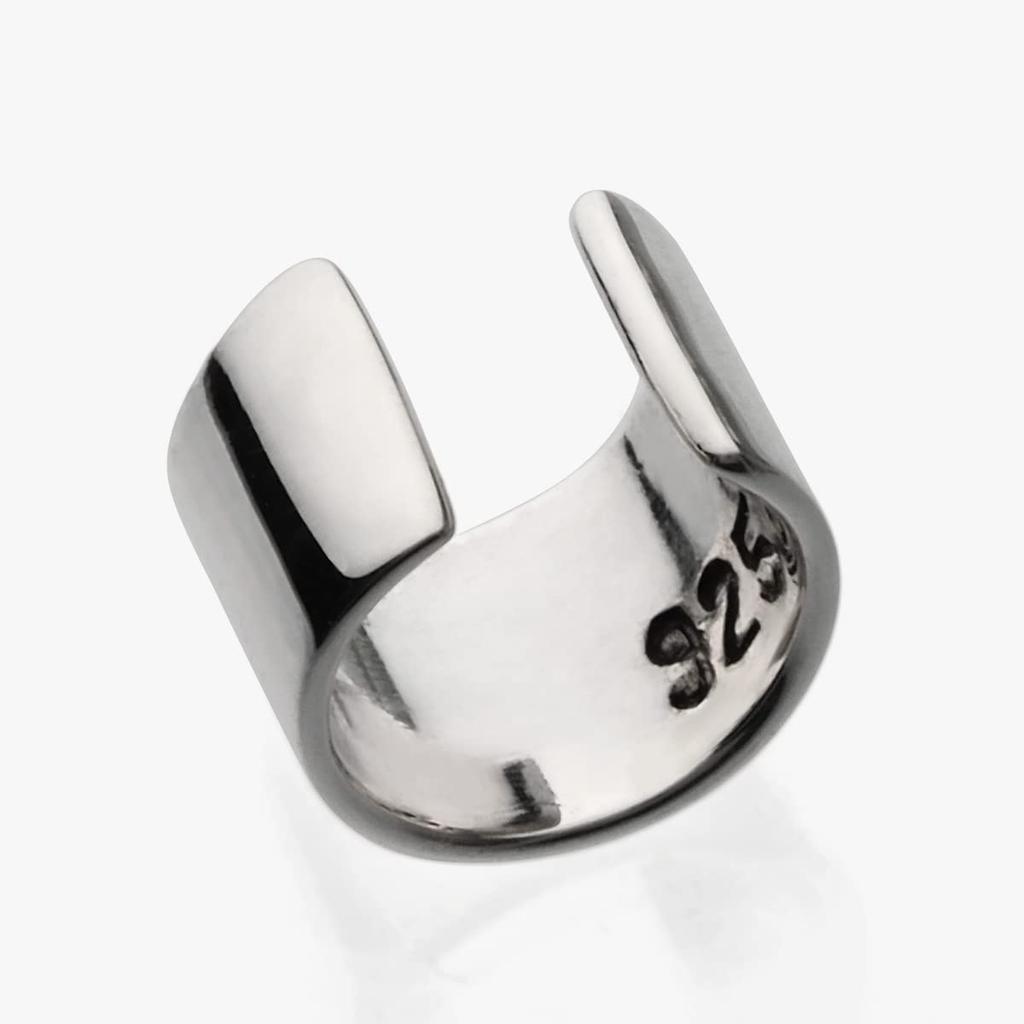 [Brand Name: 2PIECES] Silver Ear Cuff, Men's Simple Accessory, Sold Individually (pi0554)