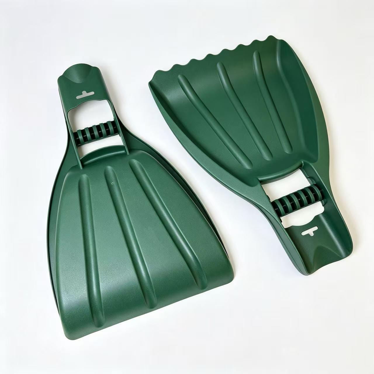 Large Heavy-Duty Outdoor Garden Leaf Rake Collector Dark Green x1