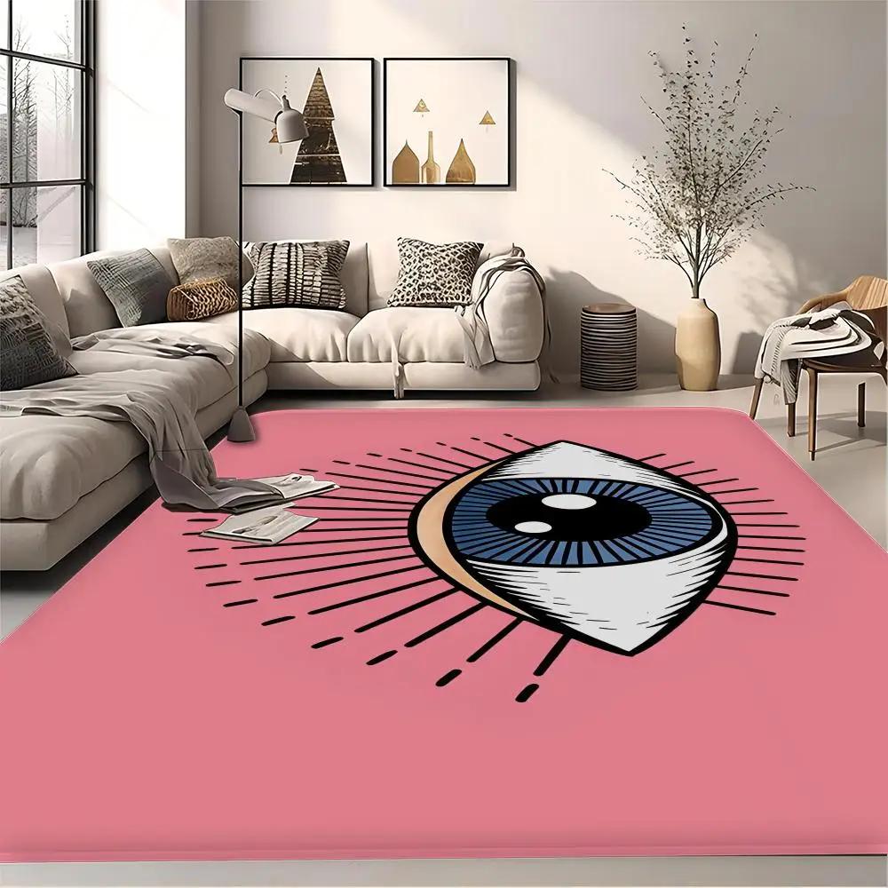 Evil Eye Floor Mat Bath Mat Nordic Style Home Doormat Bathroom-Toilet Mats Bedroom Welcome Doormat 260g Flannel Free Shipping