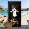 Πετσέτα Παραλίας με Σχέδιο Harry Kane Γρήγορου Στεγνώματος Μαλακή Πετσέτα Φορητή Μεγάλη Ορθογώνια Κουβέρτα Παραλίας για Ταξίδι Πισίνα