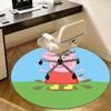Peppa Pig Chair Mat - Round Carpet for Home Decor, Office Use, Living Room, Bedroom, Gift Idea0502b