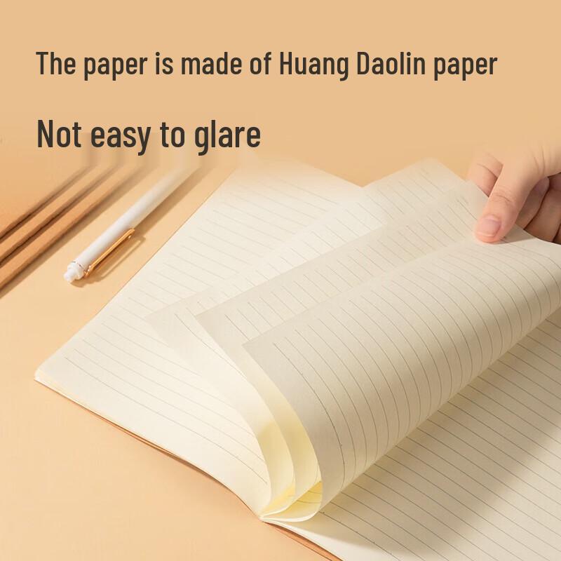 Deli A5 Kraft Paper Stitched Softcover Notebook (12 Pack)