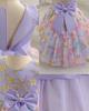 Girls' Puff Tulle Princess Dress with Bowknot for Birthdays & Events