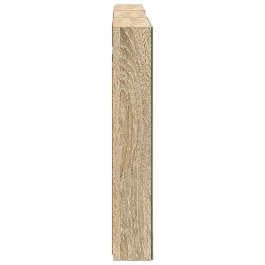 Bathroom Cabinet Set 3 Pcs 120 X 10.5 X 60.5 Cm Particleboard