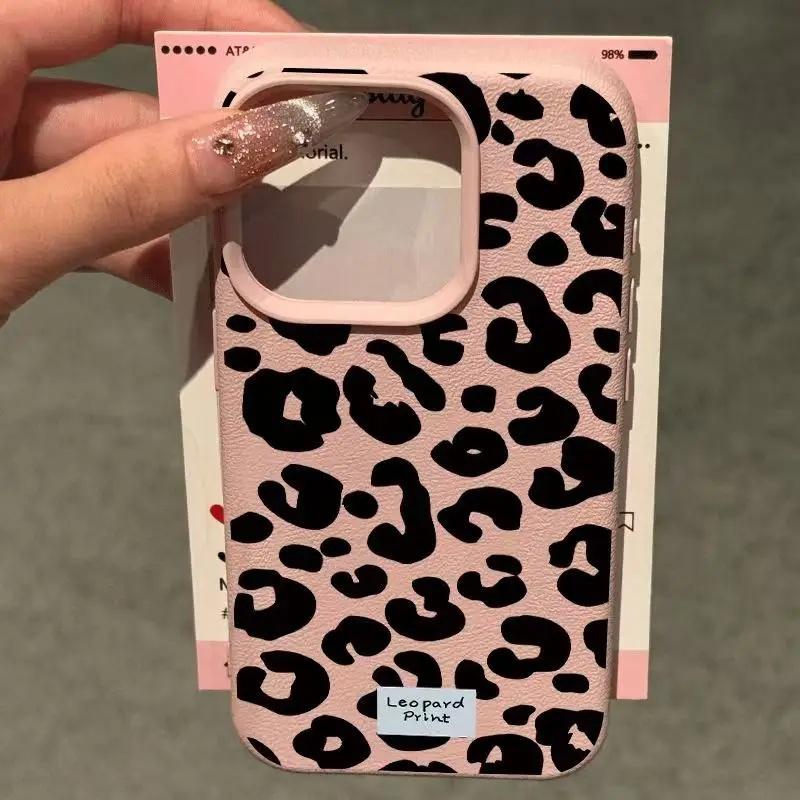 Schwarze Leopardenmuster-Handyhülle Für Samsung Galaxy Note 10 20 Ultra S10 Plus M56 M55 M15 F06 A04E A73 A03 A22 A03S Weiche Hülle