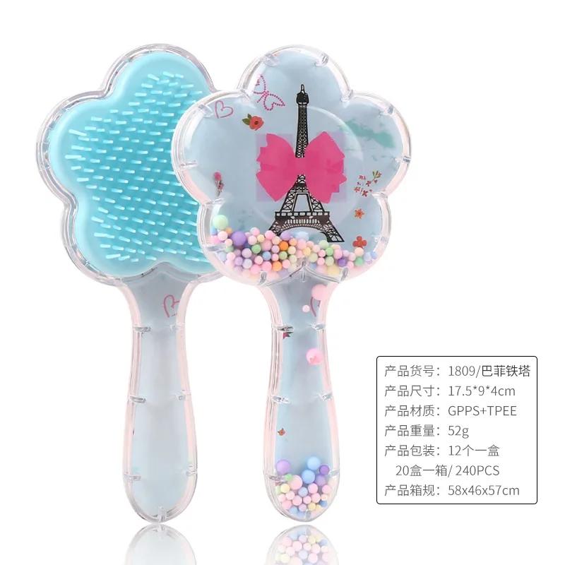 Cartoon Magic Comb Anti-static Massage Scalp Brush Hair Brushes Shower Massage Hairbrush Comb Sparkling Powder Comb