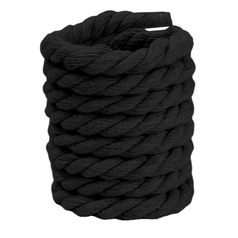 Lacci per Scarpe in Lino di Cotone Intrecciato Grosso Laccio di Corda Monocolore Uomo Donna Trendy Nero Bianco Kpop Sportivo Casual Laccio