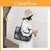 Stylish Pvc Transparent Jelly Beach Bag Waterproof Shoulder Bag In Rose Red Blue Gold Brown